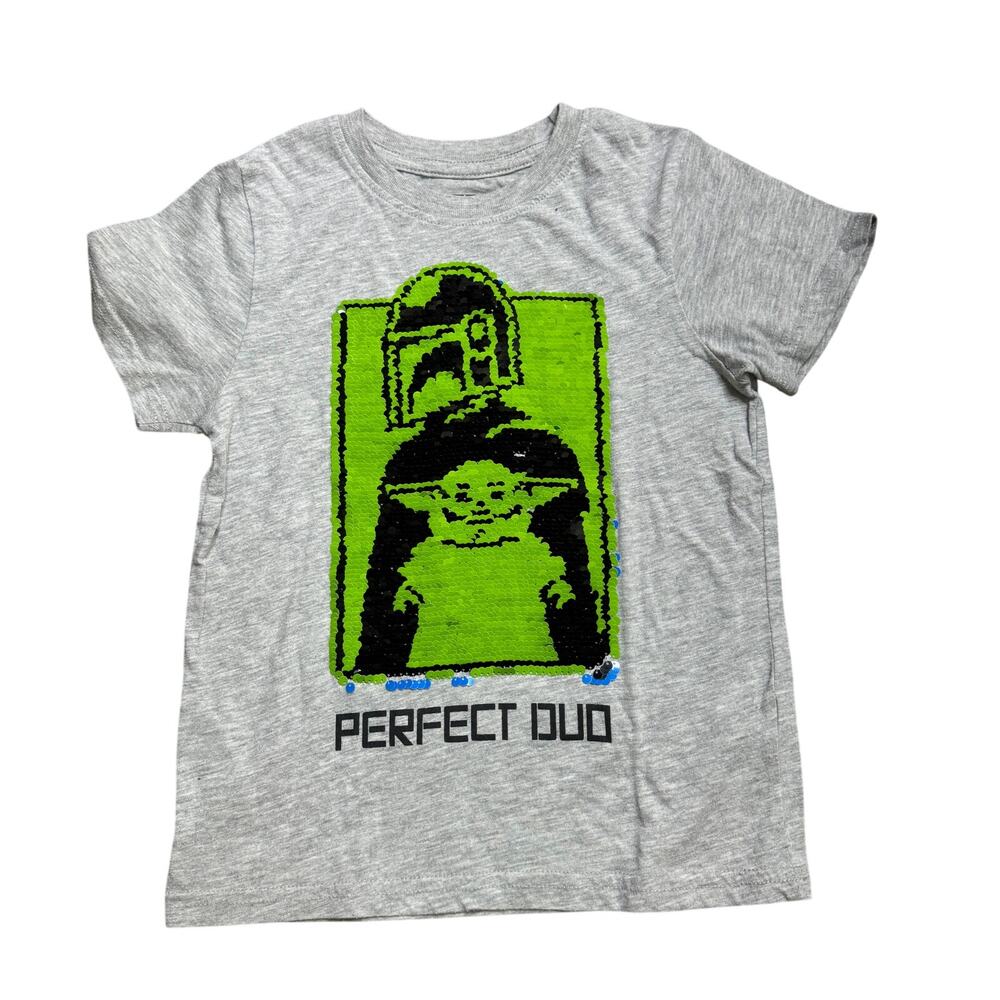 Star Wars Grogu Mandalorian Kid's T-Shirt - XS Gray Extra Small